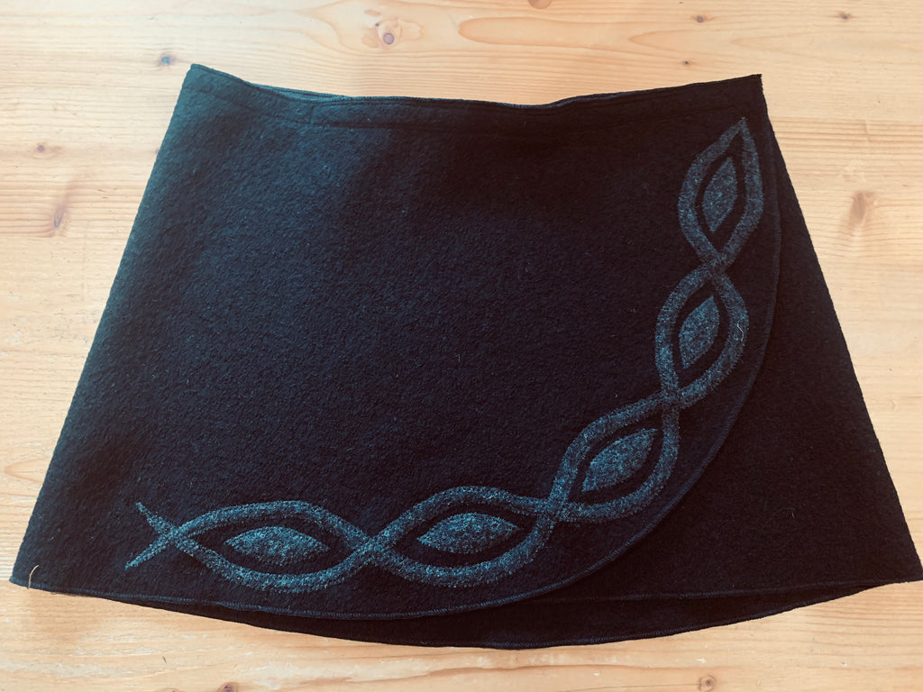 Hüftwärmer in schwarz/anthrazit