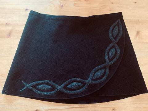 Hüftwärmer in schwarz/anthrazit